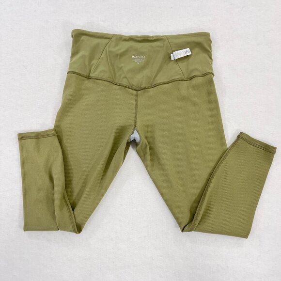 ATHLETA Womens Size 1X Elation Rib Tight Eucalyptus High Rise 1X Plus Leggings - Picture 8 of 16